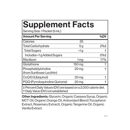 CYMBIOTIKA Liposomal Glutathione Supplement – PQQ, CoQ10 & Antioxidants for Detox, Brain, Energy, Immune Support – Advanced Absorption for Cellular Health & Longevity, Citrus Vanilla, 1 Month Supply